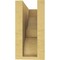 Ekena Millwork 4"W x 8"D x 8"H Classic Ridgewood Rough Cedar Woodgrain TimberThane Corbel, Primed Tan CORUR04X08X08RIDRCPR - alternate 4